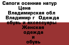 Сапоги осенние натур.  › Цена ­ 1 000 - Владимирская обл., Владимир г. Одежда, обувь и аксессуары » Женская одежда и обувь   . Владимирская обл.,Владимир г.